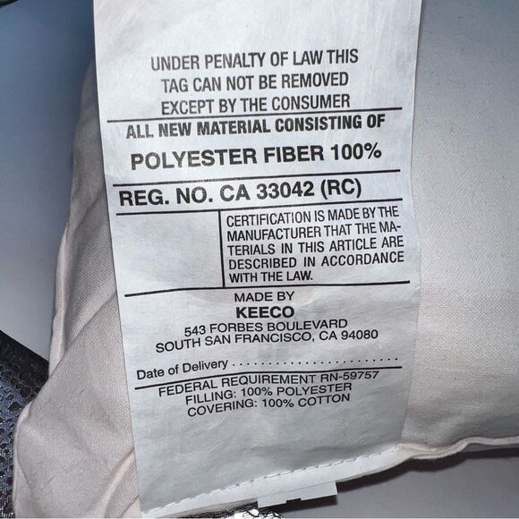 5 Keeco 100% Cotton Christmas Pillows in Red/White/Green w/Coordinated Patterns - Picture 13 of 13